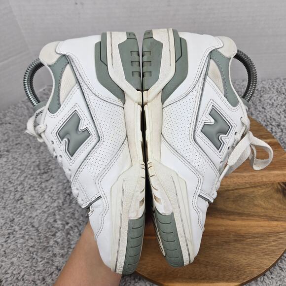New Balance Womens 6.5B 550 White Juniper Leather Casual Lifestyle Daily Sneaker - Picture 8 of 15
